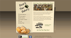 Desktop Screenshot of bearspawbakery.com